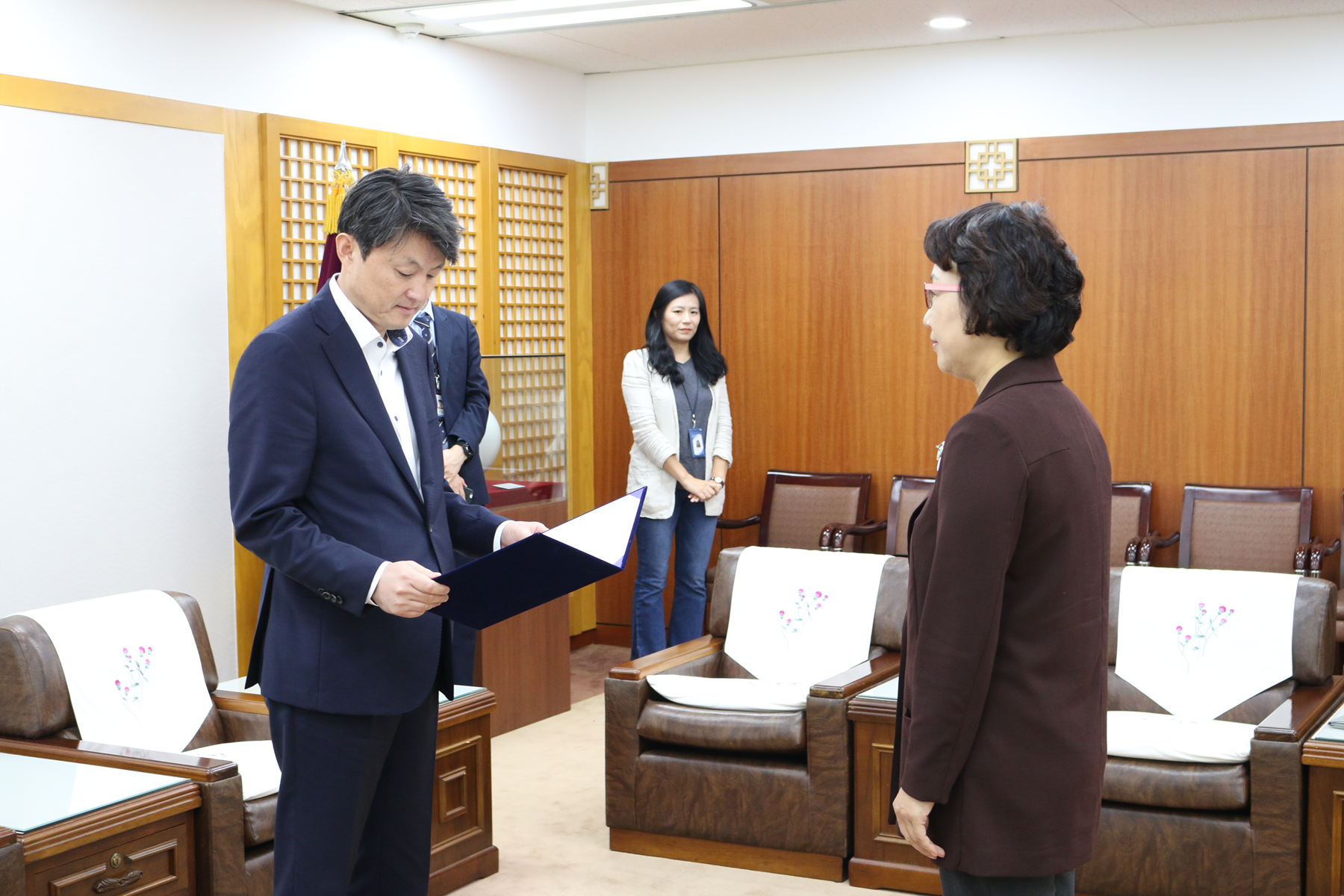 부산정보산업진흥원 제8대 원장 임용장 수여식